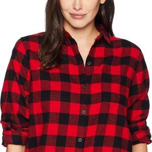 Woolrich Women's Eco Rich Pemberton Boyfriend Flannel Shirt (Small)